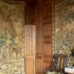 Interior view showing hidden door in Drawing Room on first floor, leading to Gallery, Brechin Castle.