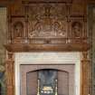 Detail of fireplace in first-floor Drawing Room, Brechin Castle.