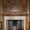 Detail of fireplace in first-floor Drawing Room, Brechin Castle.