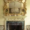 Detail of fireplace in small Drawing Room on first floor, Brechin Castle.