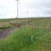 Cultural heritage assessment, Site 35, from the ENE, Neart Na Gaoithe Wind Farm Onshore Grid Connection, East Lothian