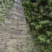 Detail of stone work from different phases of building.