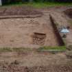 Excavation, General view of outer ditch, Whittingehame Tower, Traprain Law Environs project Phase 2, East Lothian