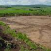 Archaeological excavation, Day 1, Ditch and palisade E, Standingstone, Traprain Law Environs Project Phase 2, East Lothian