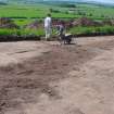 Archaeological excavation, Day 1, Ditch S, Standingstone, Traprain Law Environs Project Phase 2, East Lothian