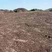 Archaeological excavation, Day 1, Rock outcrop, Standingstone, Traprain Law Environs Project Phase 2, East Lothian