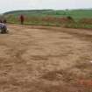 Archaeological excavation, Day 2, Ditch and palisade SW, Standingstone, Traprain Law Environs Project Phase 2, East Lothian