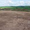 Archaeological excavation, Day 2, Ditch and palisade W, Standingstone, Traprain Law Environs Project Phase 2, East Lothian