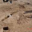 Archaeological excavation, Day 4, Cleaning central area, Standingstone, Traprain Law Environs Project Phase 2, East Lothian