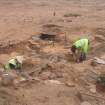 Archaeological excavation, Structure 5 working shot, Archerfield Estate