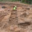 Archaeological excavation, Structure 5 working shot, Archerfield Estate