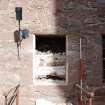 Standing building survey, Exterior photograph of blocked window, Kellie Castle, Arbirlot