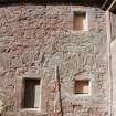 Standing building survey, Exterior photograph of blocked windows, Kellie Castle, Arbirlot