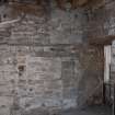 Standing building survey, Room 01, Blocked opening in SW corner, Kellie Castle, Arbirlot