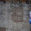 Standing building survey, Room 0/2, Detail of blocked window in S wall, Kellie Castle, Arbirlot