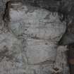 Standing building survey, Room 0/4, Detail of stone base of Bartizan in SW corner, Kellie Castle, Arbirlot
