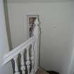 Standing building survey, Room 5/3, General view of stairwell, Kellie Castle, Arbirlot