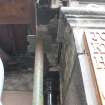 Standing building survey, Beam 1, Detail of underside, John Knox's House, 45 High Street, Edinburgh
