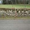 Archaeological evaluation, View of typical section Knockbreck House E wall, ASDA Store, Tain