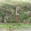 Archaeological evaluation, General view of Knockbreck House wall from the sections of wall within the development land take, ASDA Store, Tain