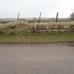 Archaeological evaluation, General view of Knockbreck House wall from the sections of wall within the development land take, ASDA Store, Tain