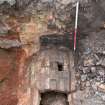 Archaeological evaluation, Brick flu W end of trench 48, Cathcart Road, Glasgow