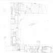 Archaeological evaluation, Scanned drawing, Cathcart Road, Glasgow