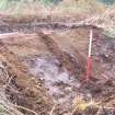 Trial trench evaluation, General view of natural escarpment [1800] Trench 18, Kilmelford, Argyll