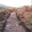 Trial trench evaluation, General view of cairn 2 in Trench 13, Kilmelford, Argyll