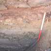 Trial trench evaluation, Test pit adjacent to cairn 1, Kilmelford, Argyll