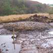 Trial trench evaluation, Cairn 1 after de-turfing Trench 12, Kilmelford, Argyll