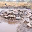 Trial trench evaluation, Cairn 2 after topsoil removal in Trench 13, Kilmelford, Argyll