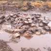 Trial trench evaluation, Cairn 2 after topsoil removal in Trench 13, Kilmelford, Argyll