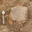 Archaeological excavation, Detail view of find, East Beechwood Farm, Highland