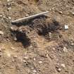 Archaeological excavation, Detail view of post hole [6037] and [6039], East Beechwood Farm, Highland