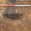 Archaeological excavation, Detail view of section [6139], East Beechwood Farm, Highland