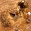 Archaeological excavation, Aerial view, East Beechwood Farm, Highland