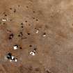 Archaeological excavation, Aerial view, East Beechwood Farm, Highland