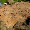 Archaeological excavation, Aerial view, East Beechwood Farm, Highland