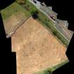 Archaeological excavation, Aerial view, East Beechwood Farm, Highland