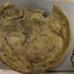 Post excavation, Copper alloy bowl/plate (SF13) post conservation, Cousland Castle, Midlothian