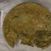 Post excavation, Copper alloy bowl/plate (SF13) pre-conservation, Cousland Castle, Midlothian