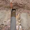 Archaeological evaluation, Post-excavation Culvert Trench 3, Former Forrest Furnishings, Thornybank Industrial Estate, Dalkeith