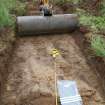 Archaeological evaluation, Plough scars in Trench 1, A77 Pedstrian bridge (High Glengall), Corton, Ayr