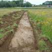 Archaeological evaluation, Trench 1 post-excavation, A77 Pedstrian bridge (High Glengall), Corton, Ayr