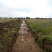 Archaeological evaluation, Trench 3 post-excavation, A77 Pedstrian bridge (High Glengall), Corton, Ayr