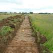 Archaeological evaluation, Trench 4 post-excavation, A77 Pedstrian bridge (High Glengall), Corton, Ayr