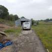 Archaeological evaluation, View of building in NW area, A77 Pedstrian bridge (High Glengall), Corton, Ayr