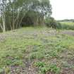 Archaeological evaluation, View of top of embankment, A77 Pedstrian bridge (High Glengall), Corton, Ayr