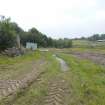 Archaeological evaluation, General views of NW area – pre-excavation, A77 Pedstrian bridge (High Glengall), Corton, Ayr